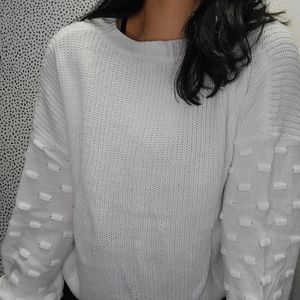 Beautiful puff sleeve sweater 🤍